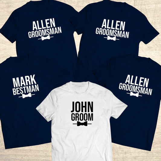 Groom and the Squad Bachelor Tees
