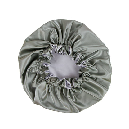 Charcoal Satin Bonnet