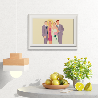 Wedding Family Faceless Portrait