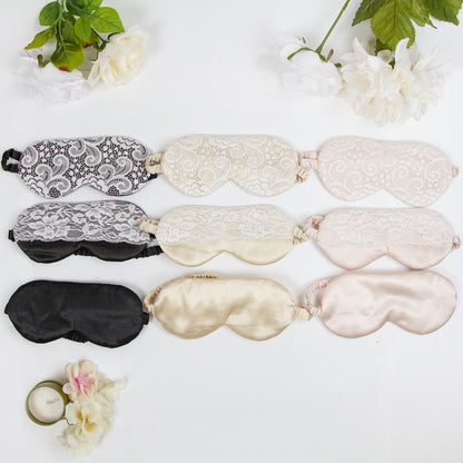 Bride Eye Mask in Cursive Heart