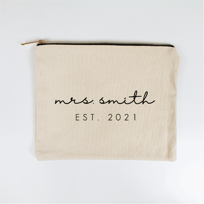 Custom Mrs. EST Makeup Bag
