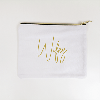 Personalized Wifey Makeup Bag