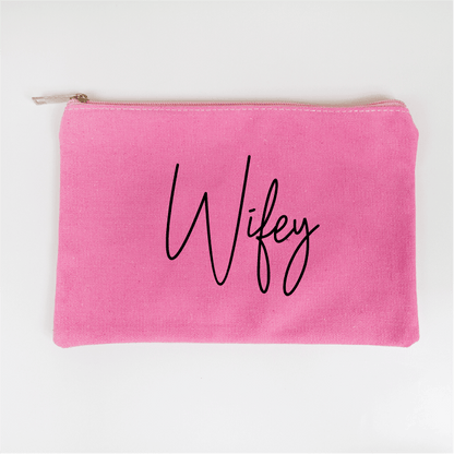 Personalized Wifey Makeup Bag