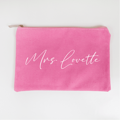 Mrs. Lovette Custom Makeup Bag