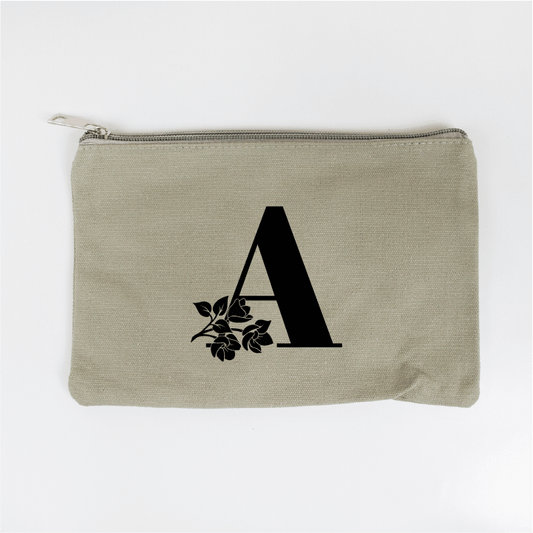 Custom Initial Makeup Bag for Brides