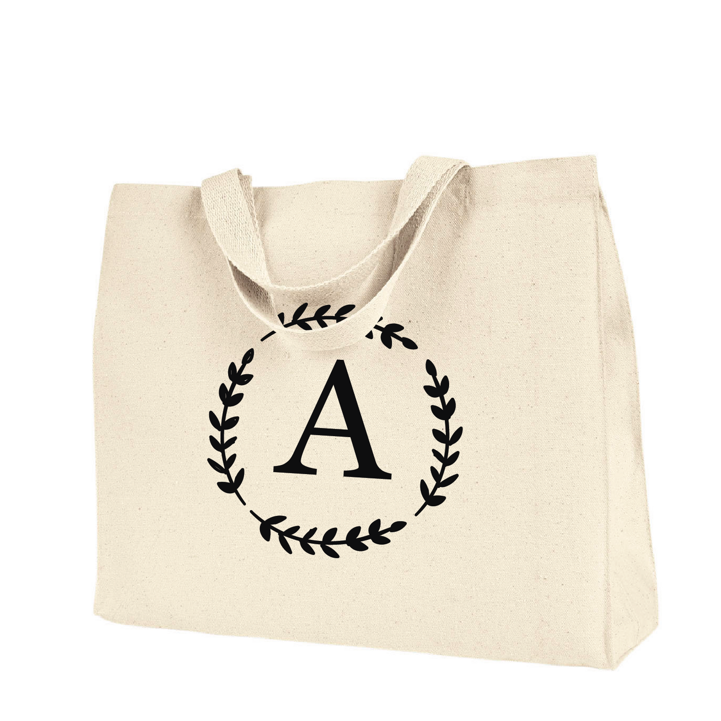 Custom Initial - Tote Bag