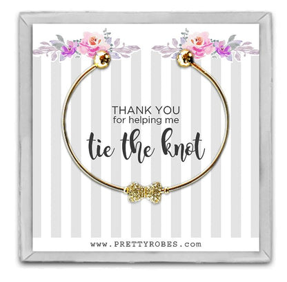 Bow Tie Bracelet - Gold - Design A