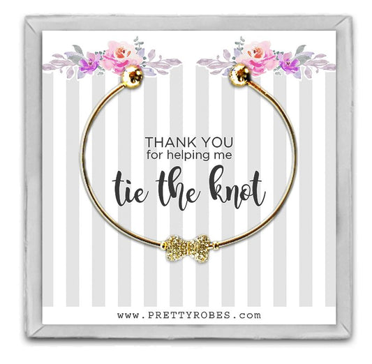 Bow Tie Bracelet - Gold - Design A