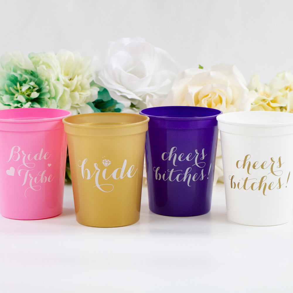 Bride, Cheers Bitches, Bride Tribe Stadium Cups