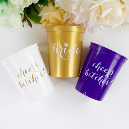Bride, Cheers Bitches, Bride Tribe Stadium Cups