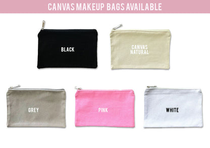 Custom Circle Monogram Makeup Bag Gift