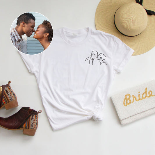 Couple Line Art T-Shirt