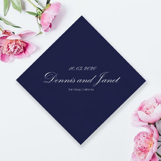 Customized Wedding Cocktail Napkins (LPN8)
