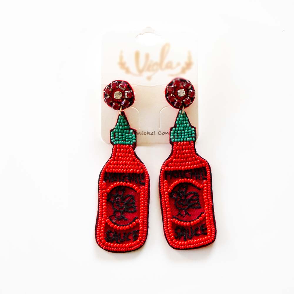 Hot Chili Sauce Earrings