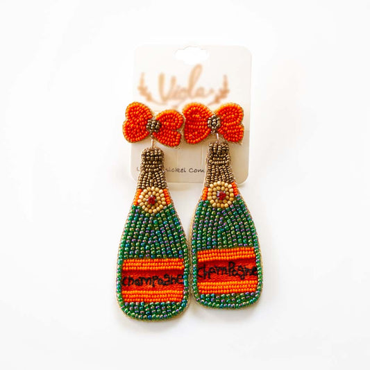 Champagne Bottle Earrings