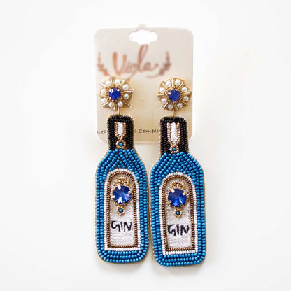 Gin Bottle Earrings