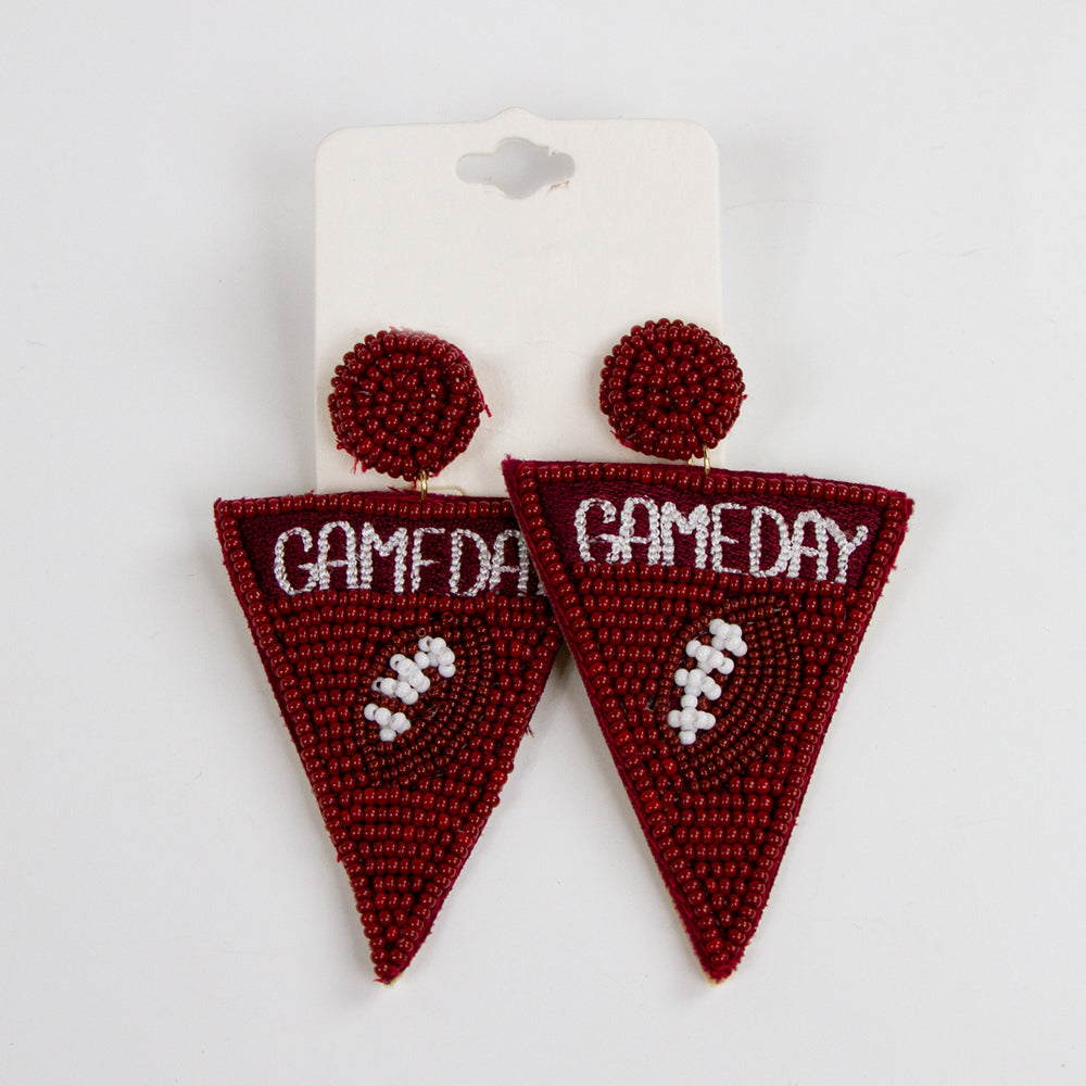 Game Day Flag Earrings