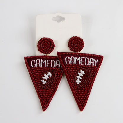 Game Day Flag Earrings