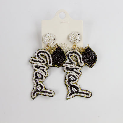 Graduation Seed Bead Earrings