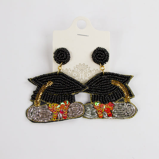 Graduation Cap and Diploma Earrings