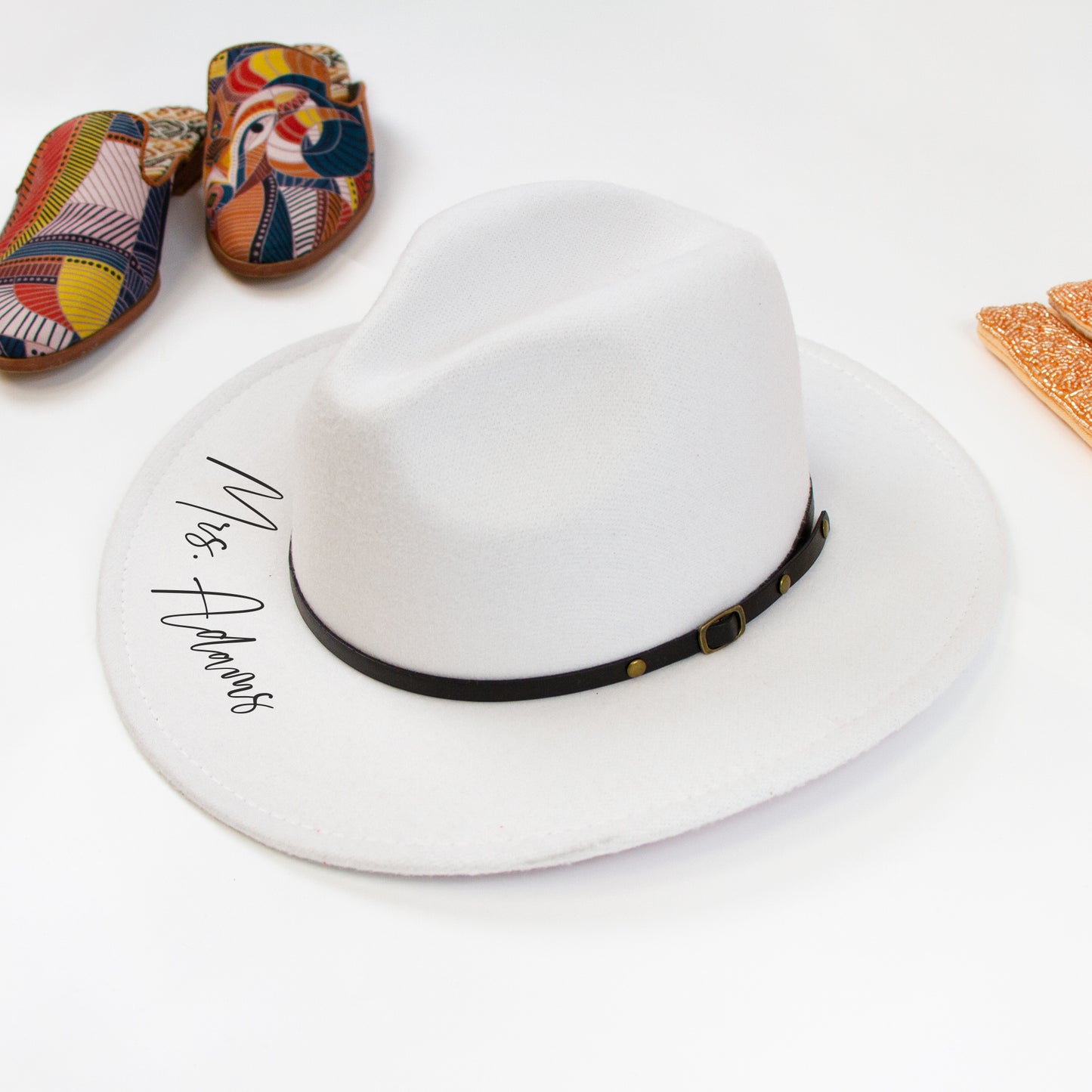 Custom Mrs Fedora Hat