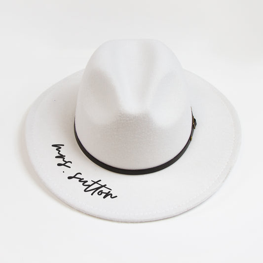Personalized Mrs (Last Name) Fedora Hat