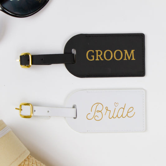 Bride and Groom Luggage Tags