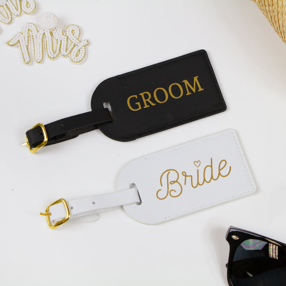 Bride and Groom Luggage Tags