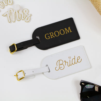 Bride and Groom Luggage Tags