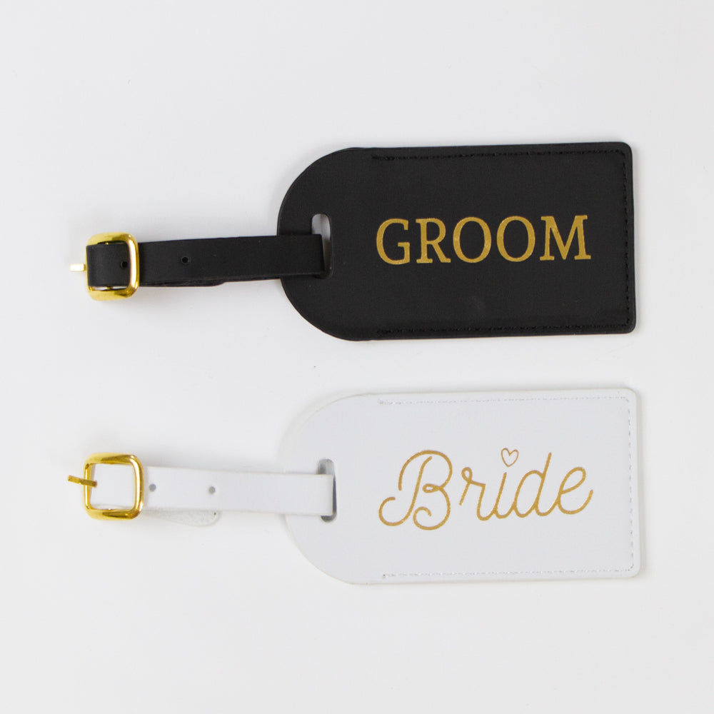 Bride and Groom Luggage Tags