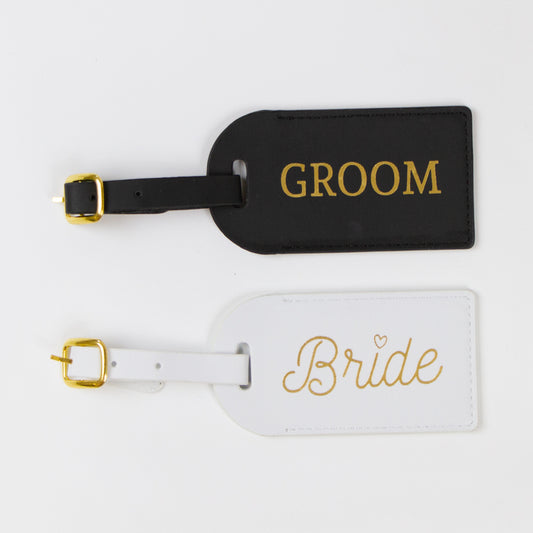 Bride and Groom Luggage Tags