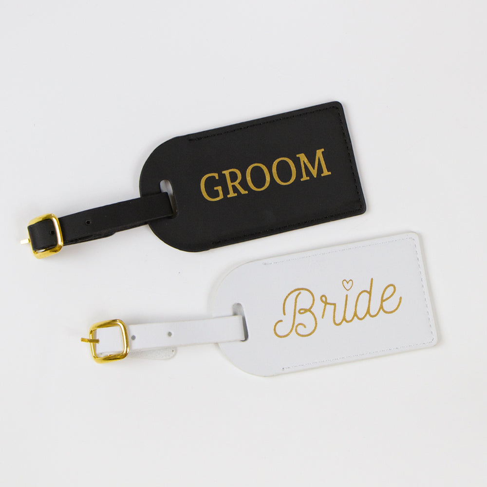 Bride and Groom Luggage Tags