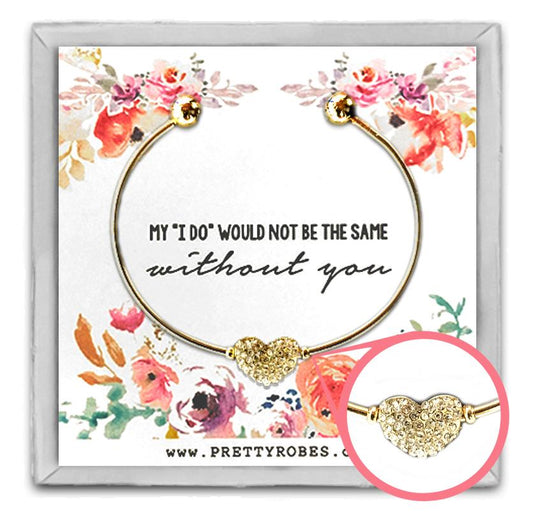 Heart Bracelet - Gold - Design C