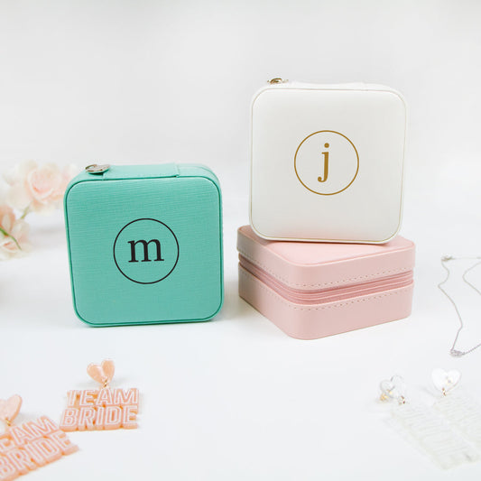 Personalized Bride Jewelry Case