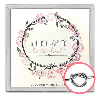 Knot Bracelet - Silver - Design B