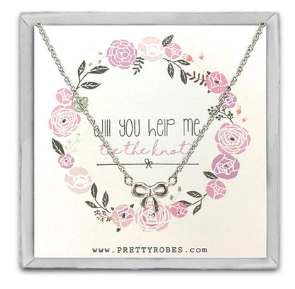 Knot Necklace - Silver - Design B
