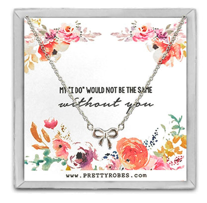 Knot Necklace - Silver - Design C