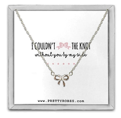 Knot Necklace - Silver - Design D