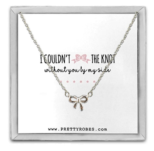 Knot Necklace - Silver - Design D