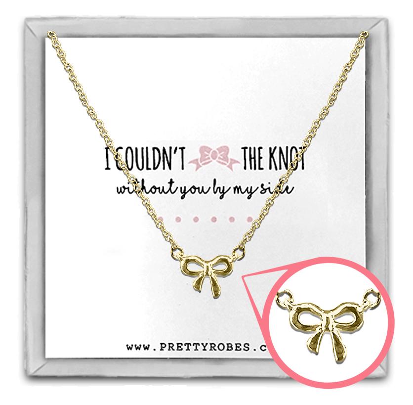 Knot Necklace - Gold - Design D