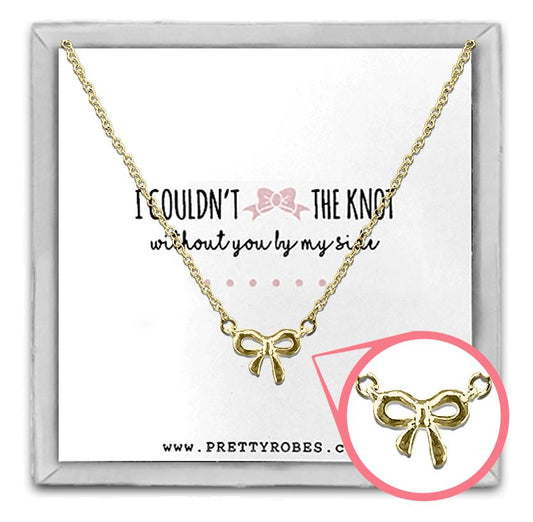 Knot Necklace - Gold - Design D