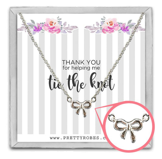 Knot Necklace - Silver - Design A