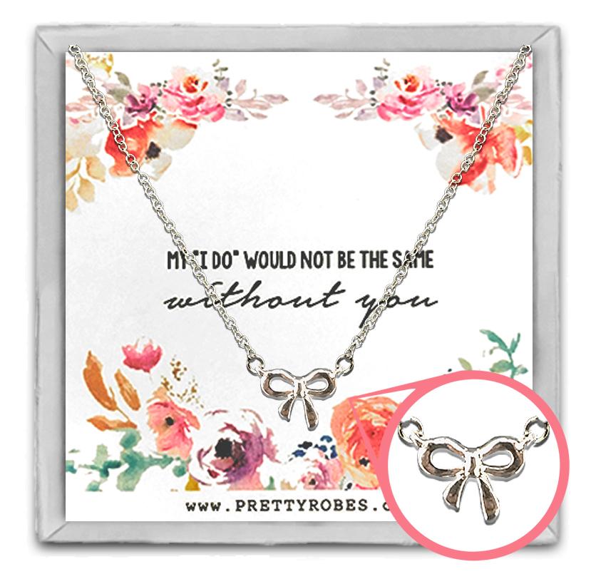Knot Necklace - Silver - Design C