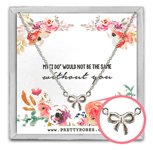 Knot Necklace - Silver - Design C