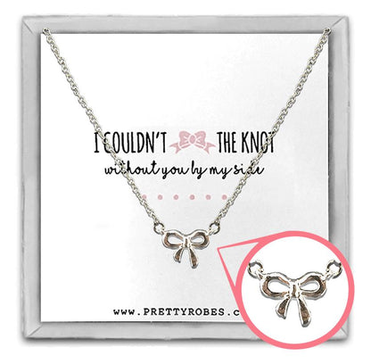 Knot Necklace - Silver - Design D