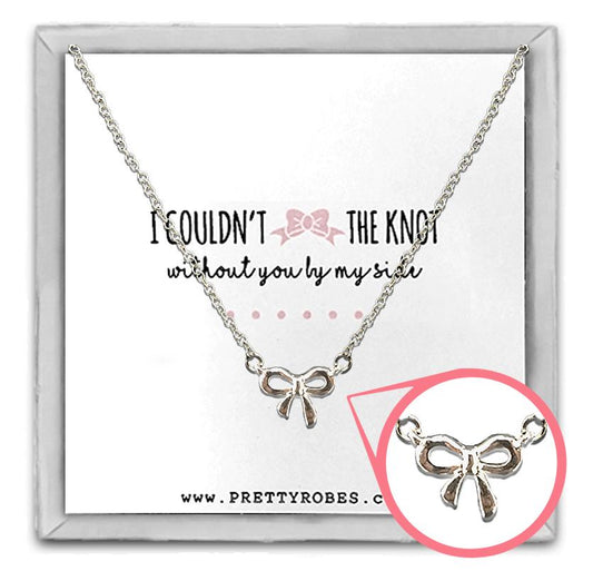 Knot Necklace - Silver - Design D