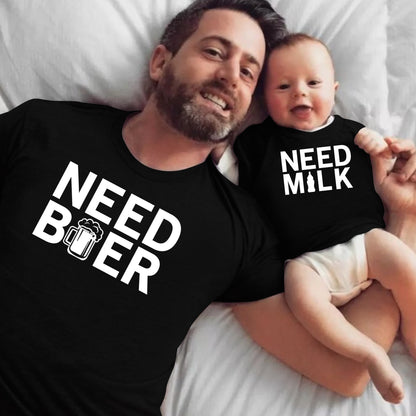 Need Beer Need Milk Tees