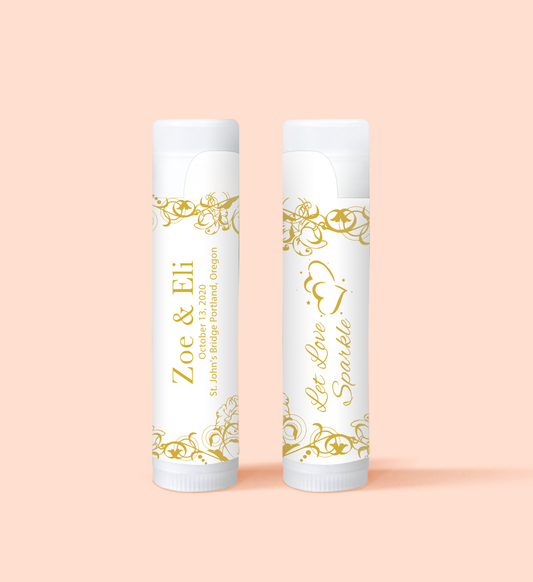 Let Love Sparkle Lip Balm Favors