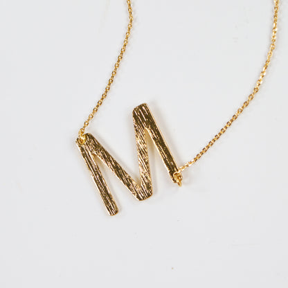 Gold Big Letter Necklace