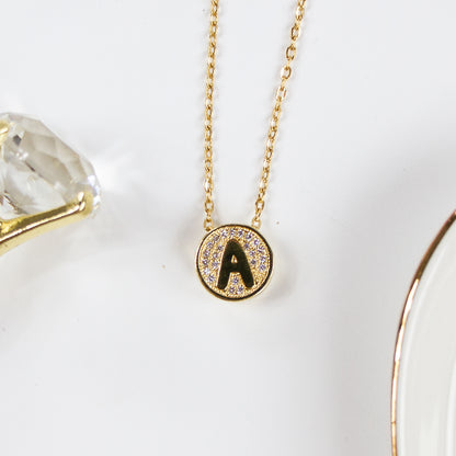 Circle Letter Necklace